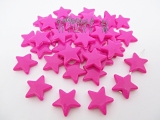 Akrylové hvězdičky 18x5mm, barva růžová - 1ks