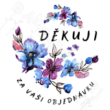 Děkuji za objednávku 2. samolepky arch A4 : 24ks cca 4cm