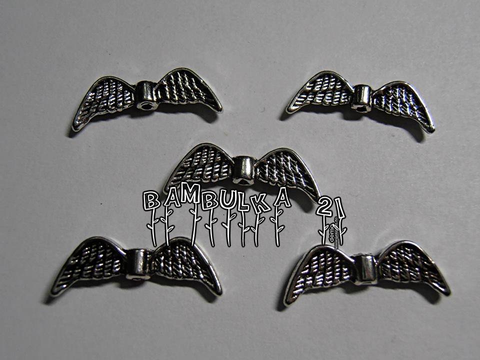 Křidýlka kovová 21mm x 7mm