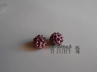 Disco Ball kuličky 10mm fialkové do růžova
