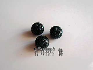 Disco Ball kuličky 10mm tmavě zelené