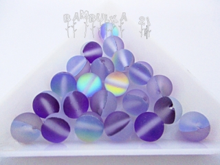 Měsíční kámen-Opalit-matný violet syntetický polodrahokam-Korálky z minerálů 8mm