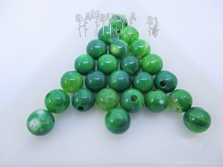 Achát Ohnivý Green - Korálky z minerálů - cca 6mm