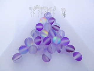 Měsíční kámen -Opalit-matný violet přírodní polodrahokam- Korálky z minerálů 6mm